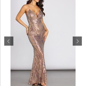 Joan Formal Iridescent Sequin Dress